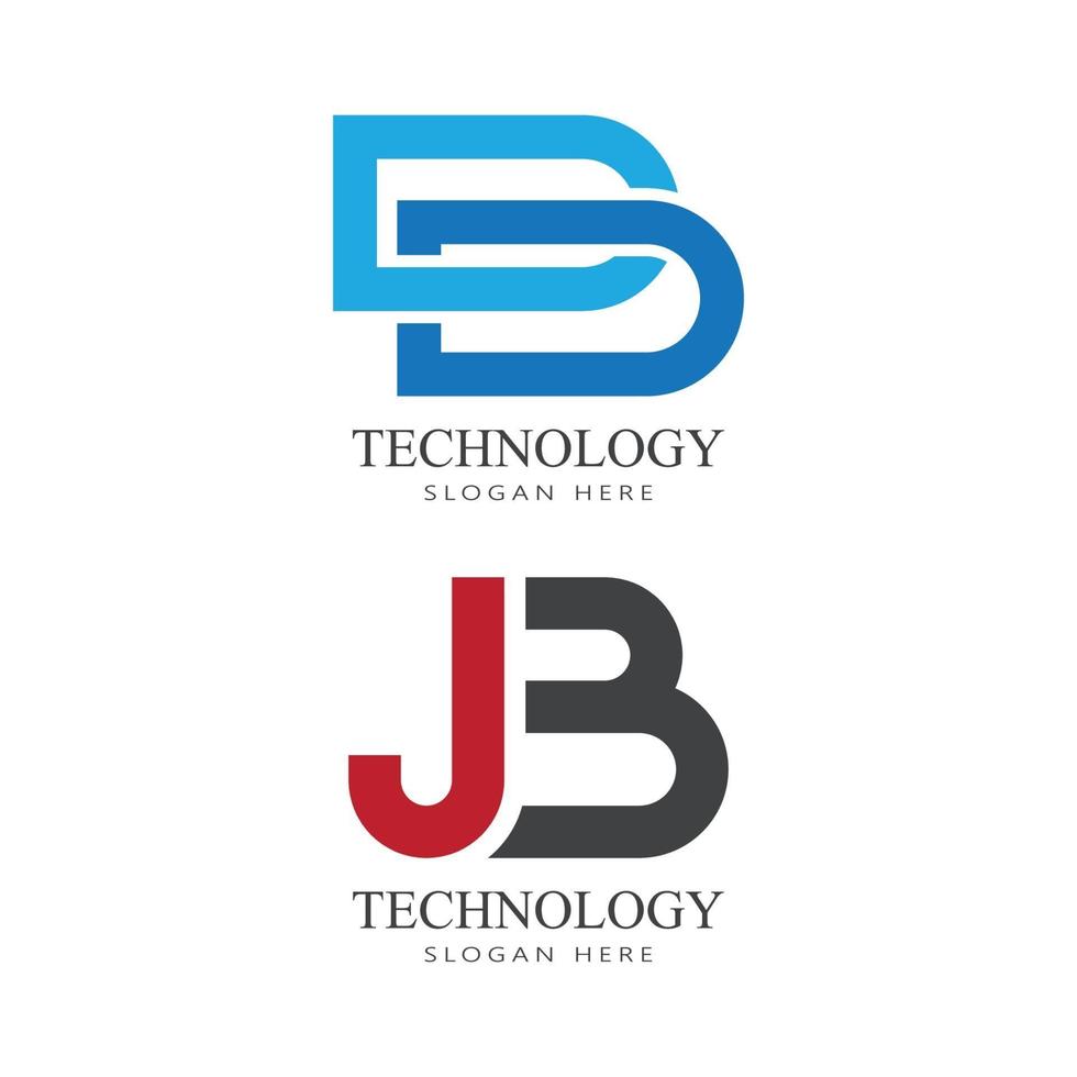 illustration vectorielle de lettre b logo modèle vecteur