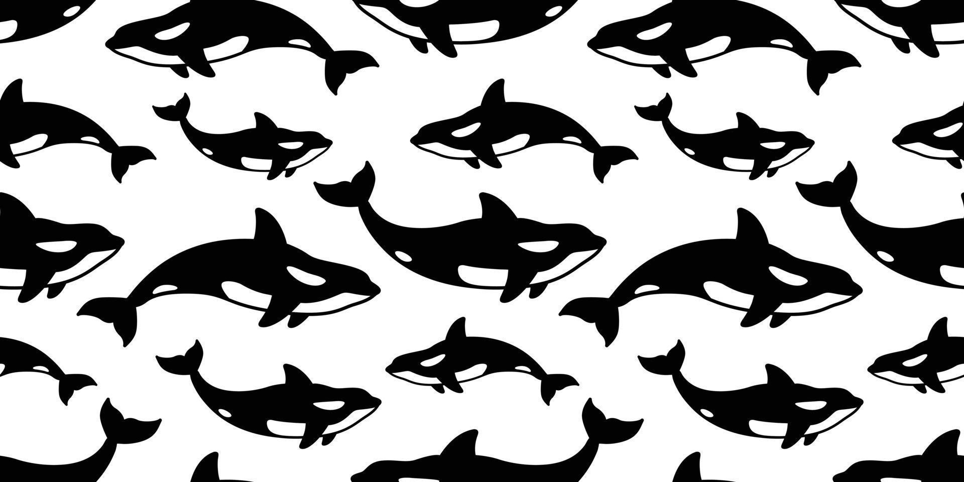 baleine sans couture modèle requin dauphin poisson vecteur isolé océan mer fond d'écran Contexte