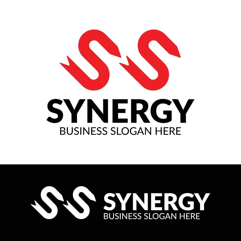 ss logo chaîne concept idée pour affaires entreprise vecteur