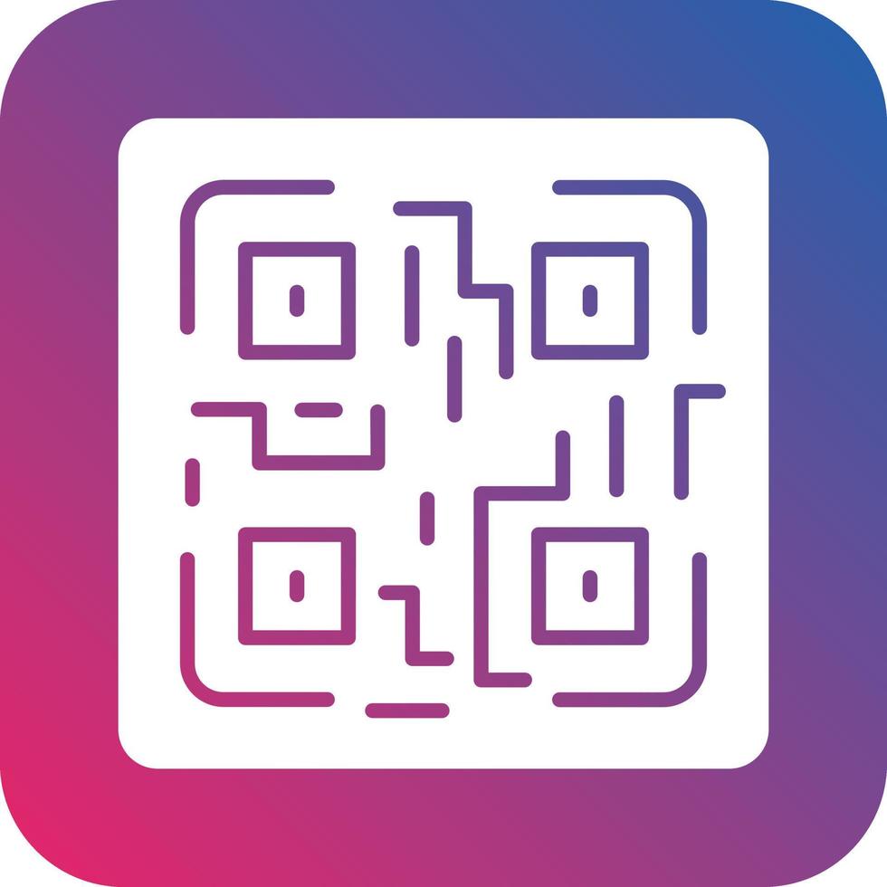 qr code icône vecteur conception