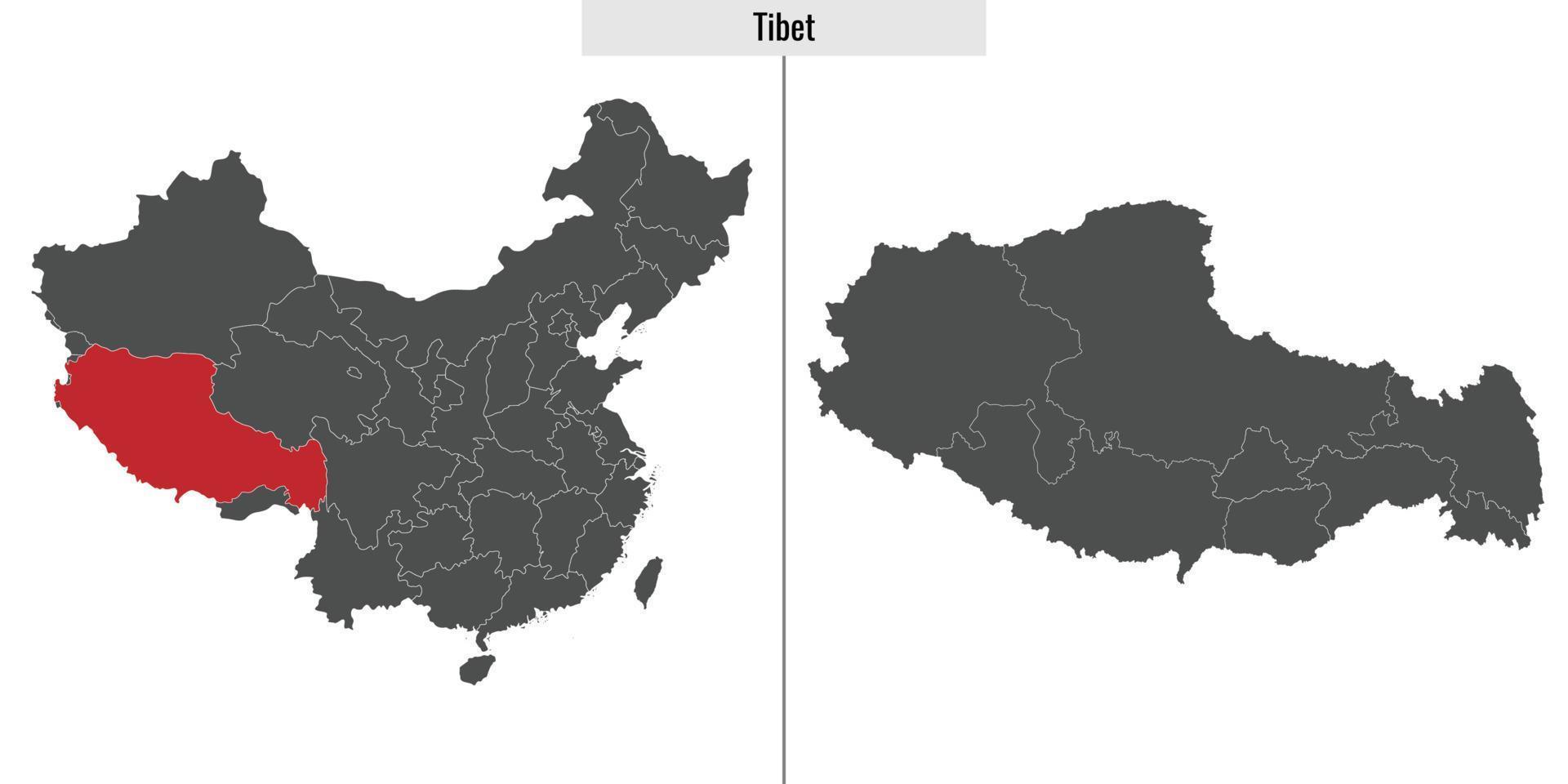 carte province de chine vecteur