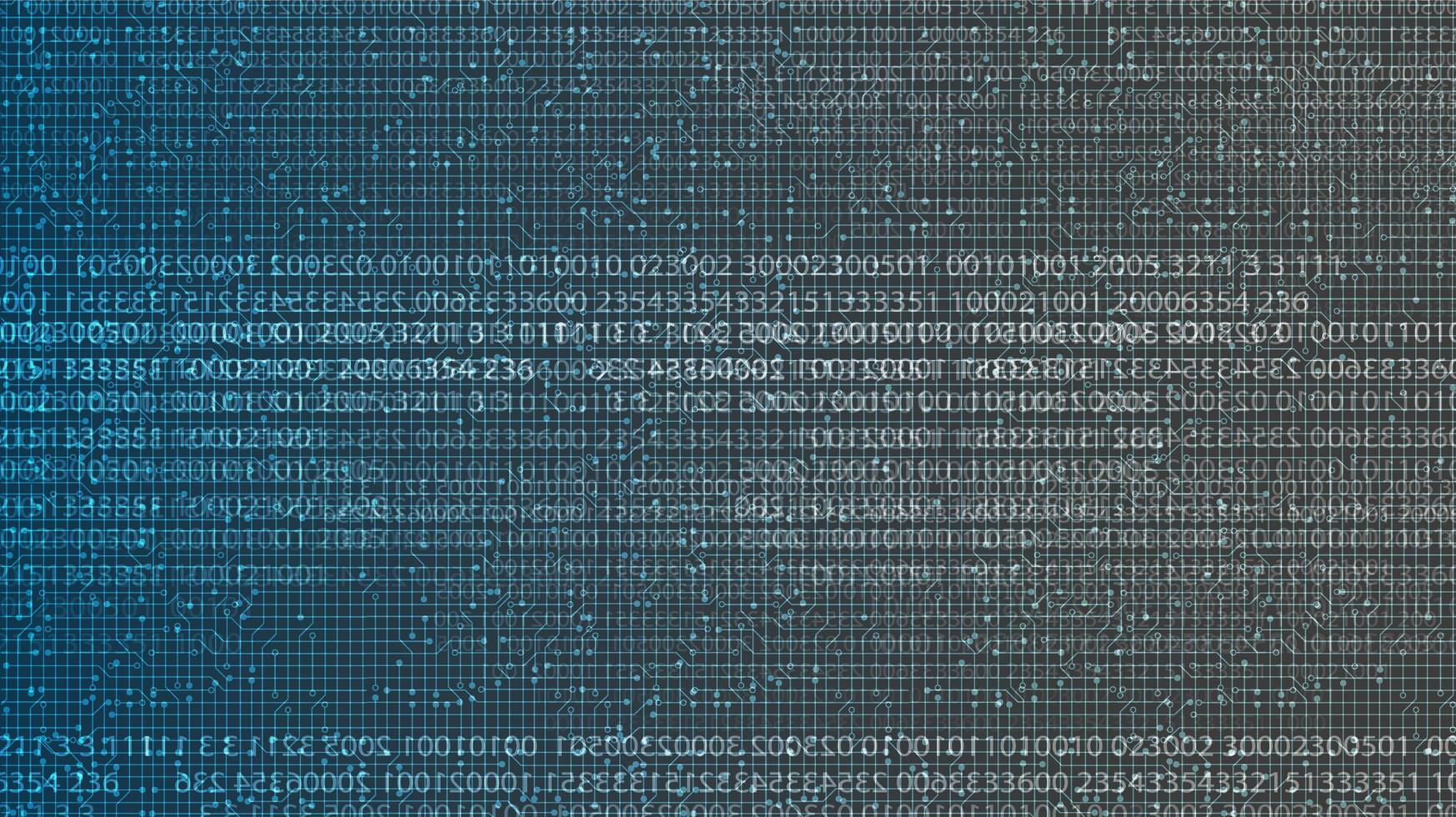 fond de technologie de code numérique, conception de concept haute technologie numérique et onde sonore, espace libre pour le texte en place, illustration vectorielle. vecteur