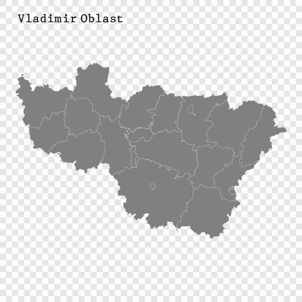 haute qualité carte est une Région de Russie vecteur