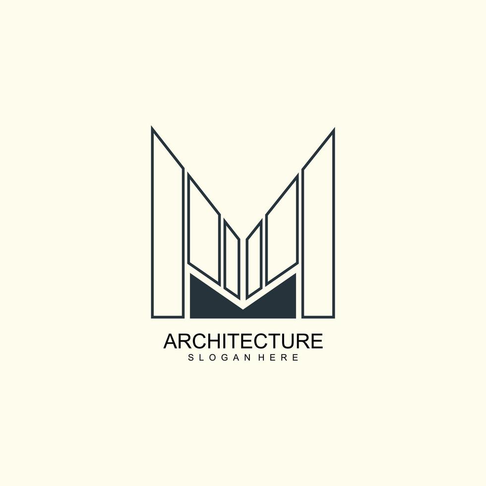 architecture réel biens logo élégant Facile conception vecteur