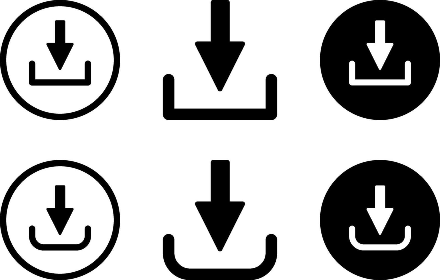 télécharger et télécharger un jeu d'icônes vecteur