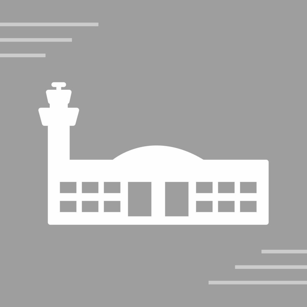 icône de vecteur de bâtiment d'aéroport