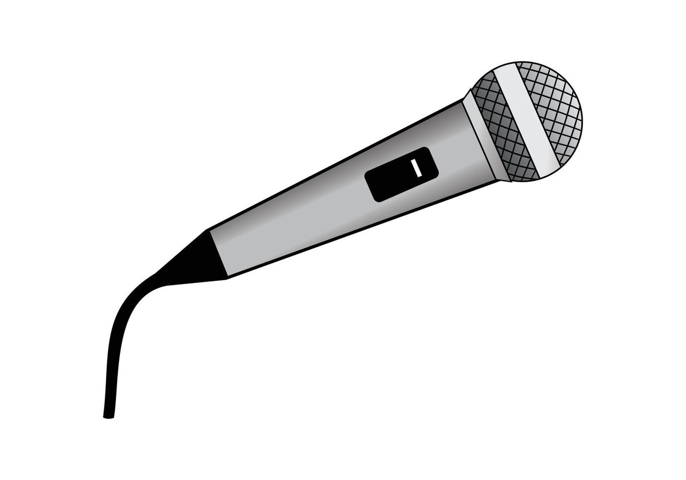 illustration de conception de microphone vecteur