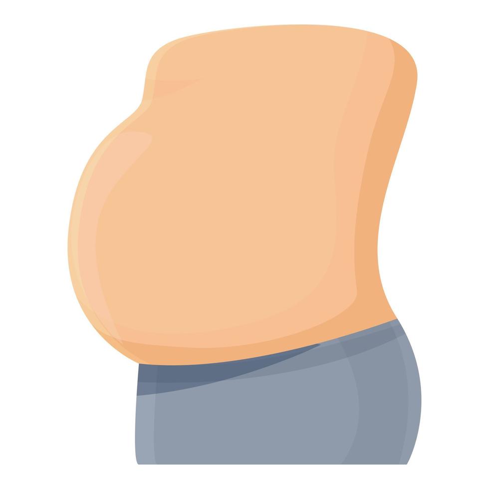 graisse ventre icône dessin animé vecteur. corps santé vecteur