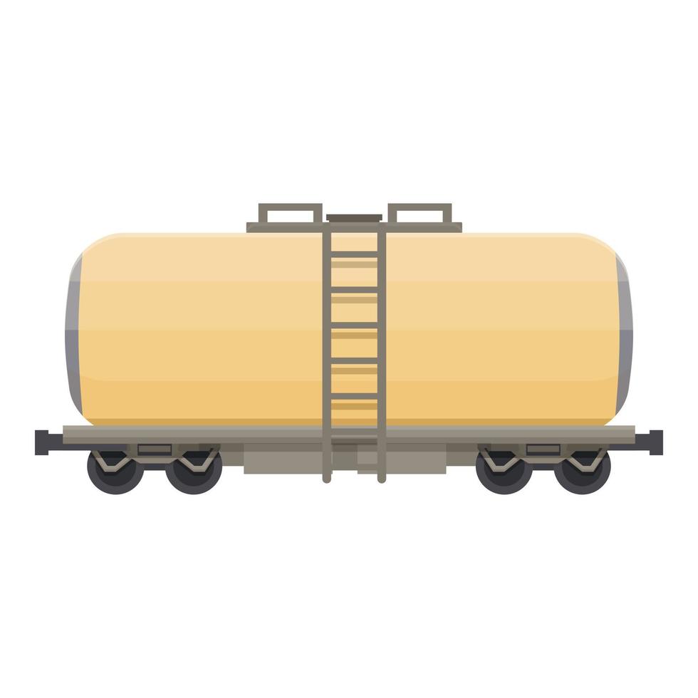 réservoir wagon icône dessin animé vecteur. cargaison train vecteur