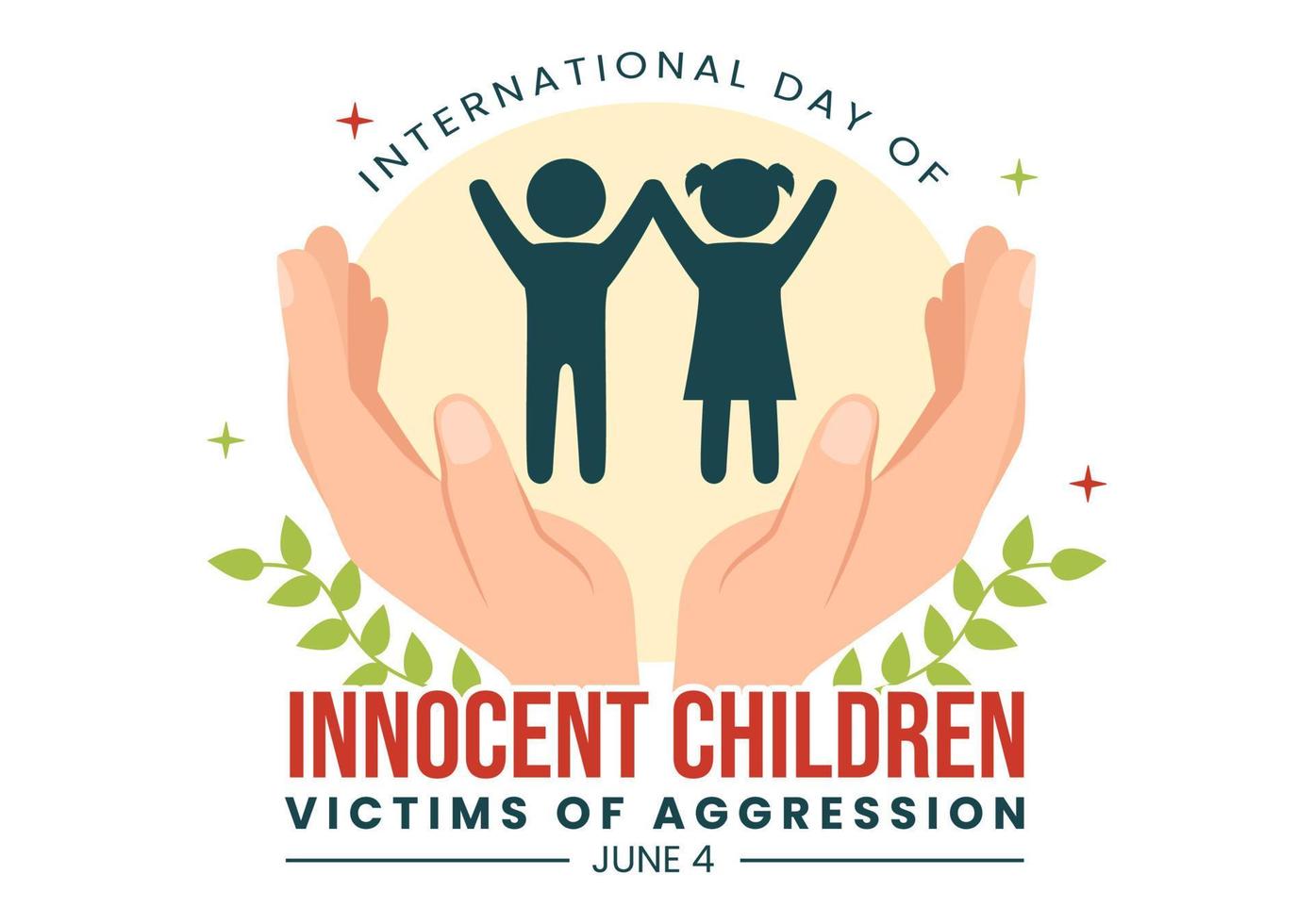 international journée de innocent les enfants victimes de agression vecteur illustration avec des gamins triste pensif et pleure dans plat dessin animé main tiré modèles
