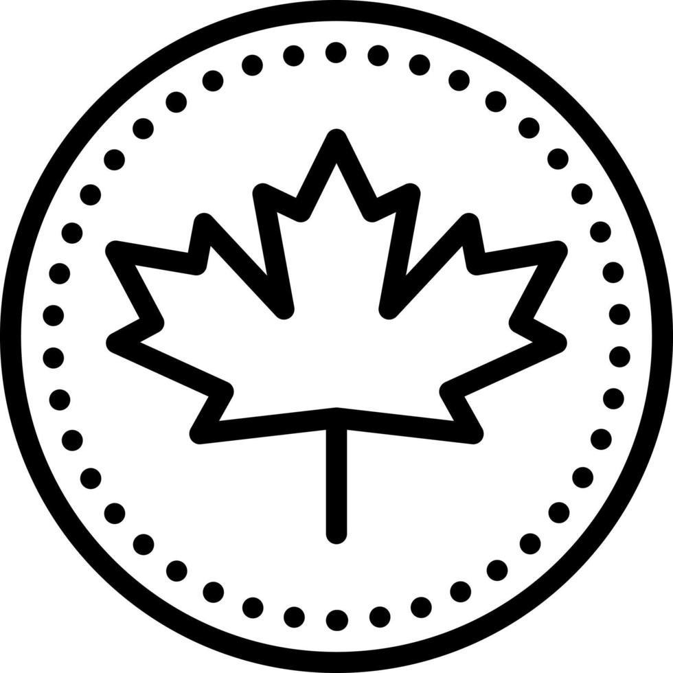 icône de ligne pour le canadien vecteur