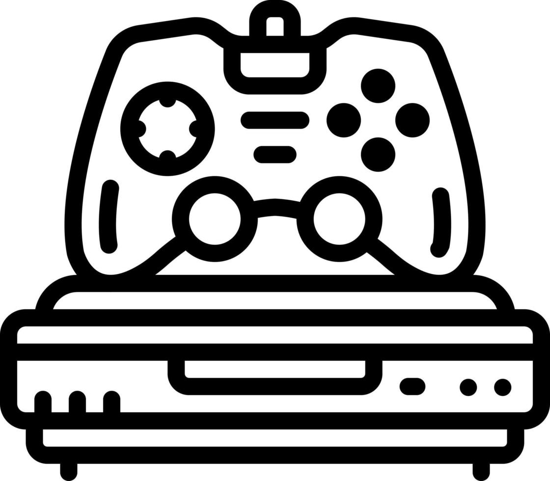 ligne icône pour consoles vecteur