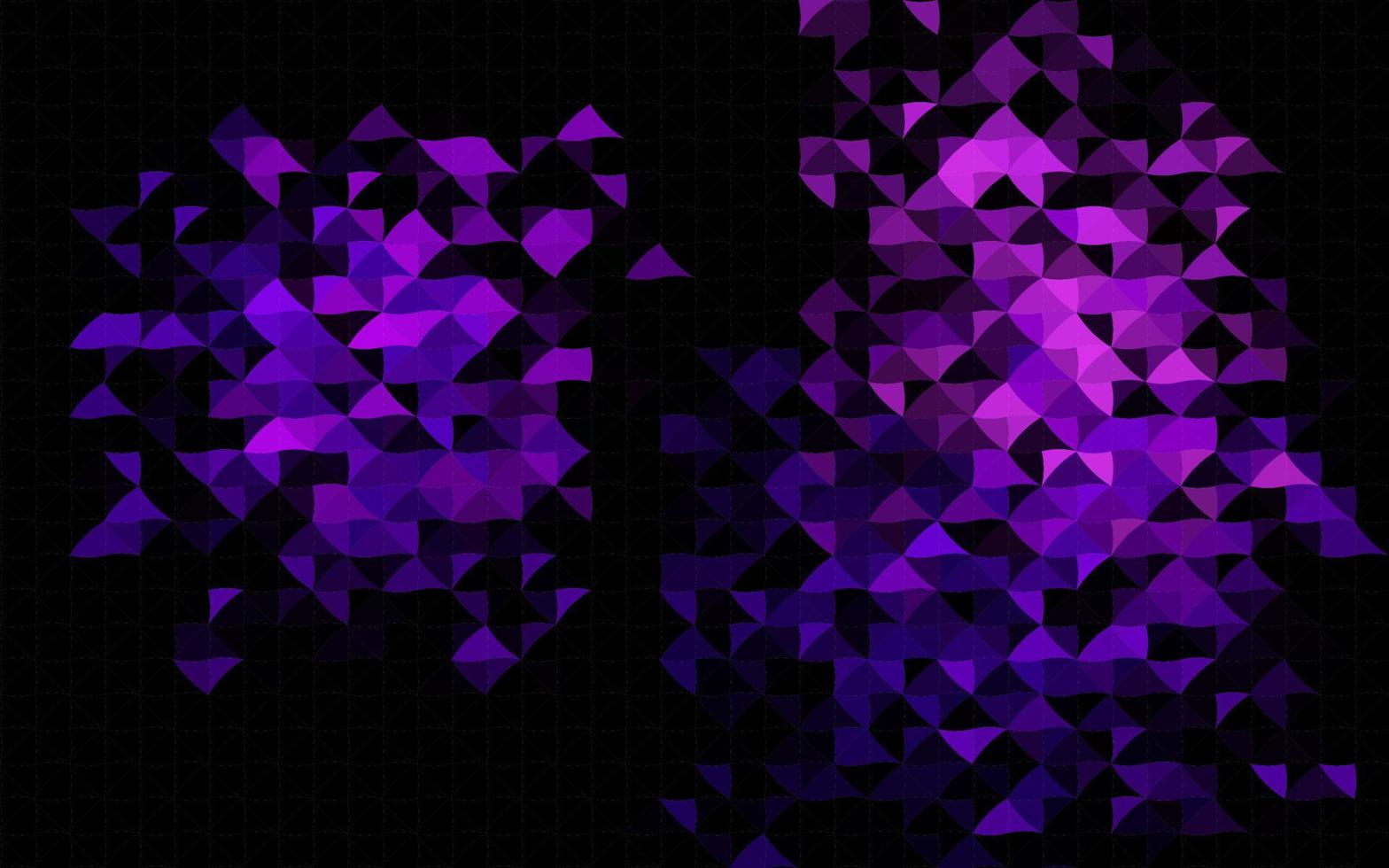 modèle vectoriel violet foncé avec cristaux, triangles.