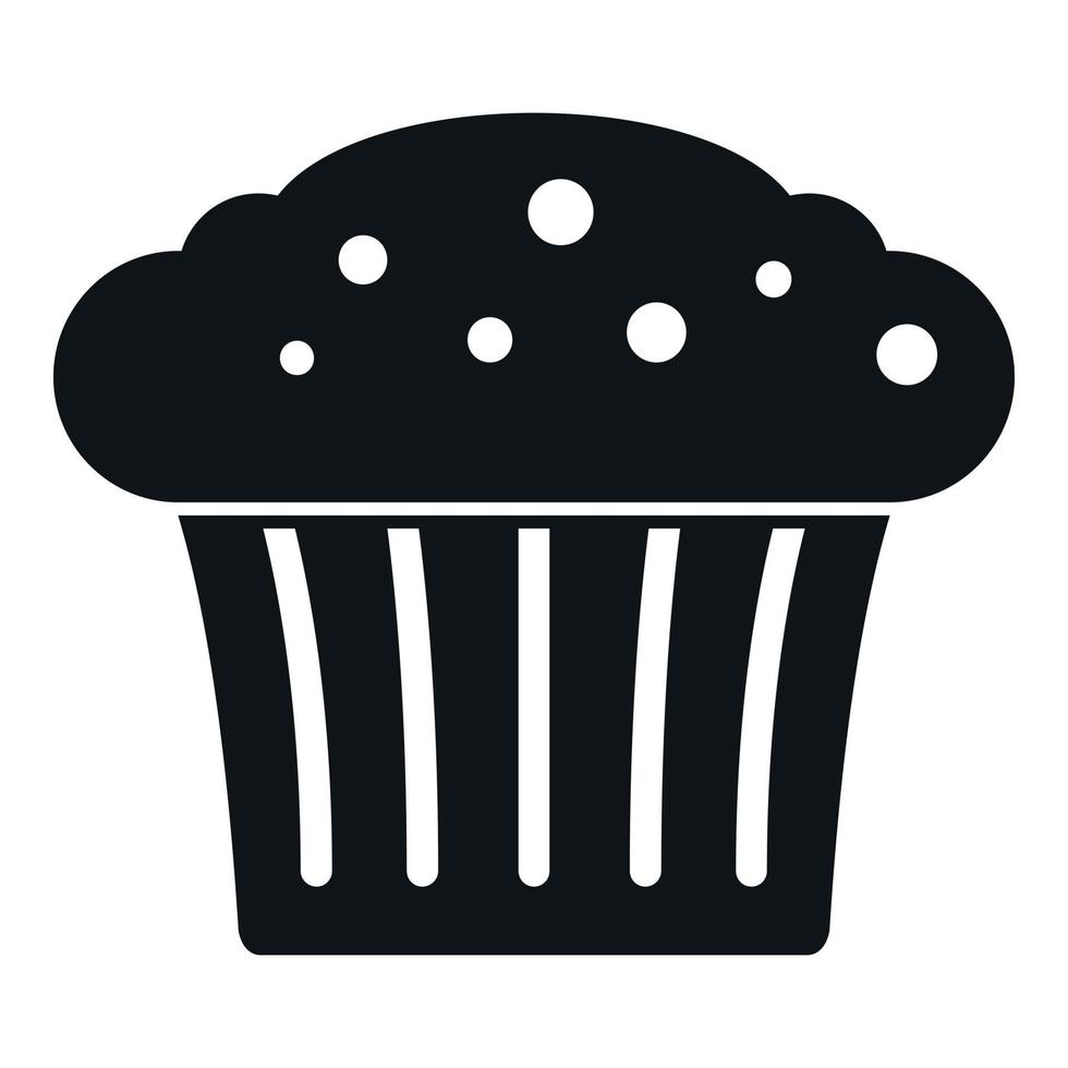 casse-croûte muffin icône Facile vecteur. gâteau nourriture vecteur