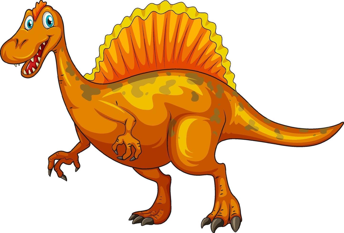 un personnage de dessin animé de dinosaure spinosaurus vecteur