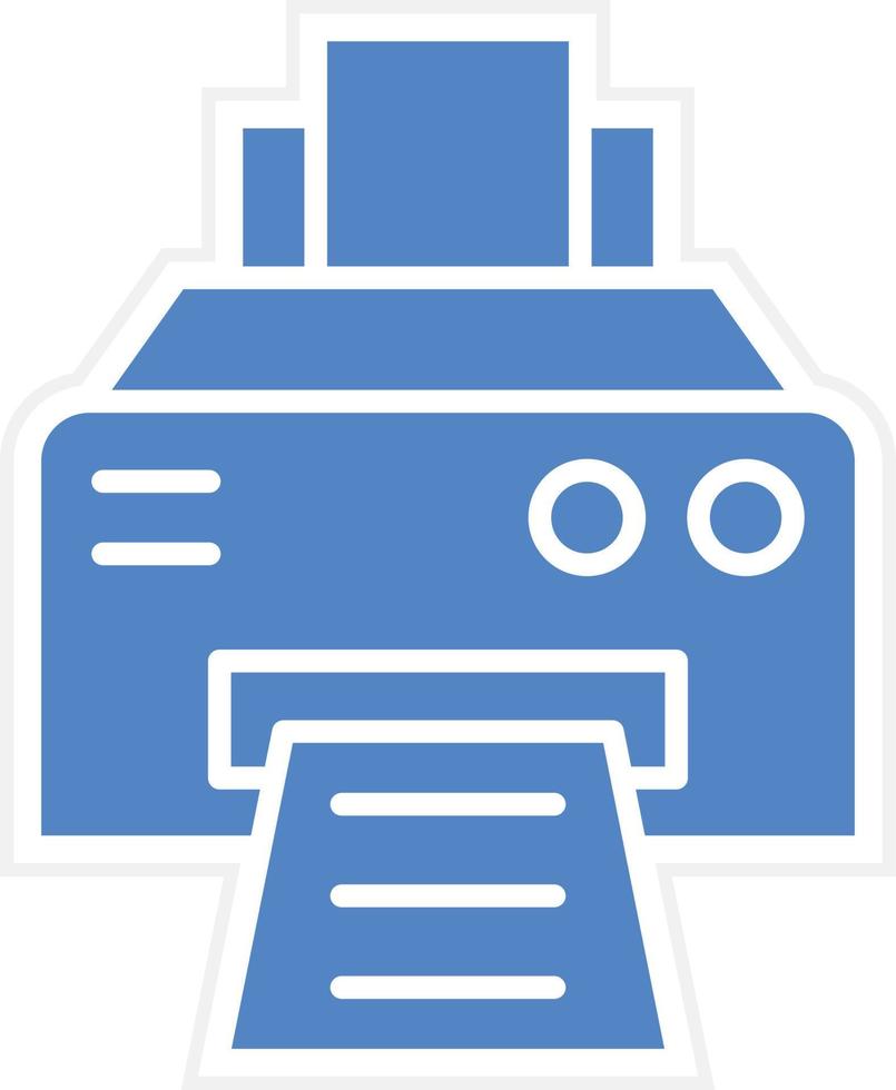 conception d'icône de vecteur d'imprimante