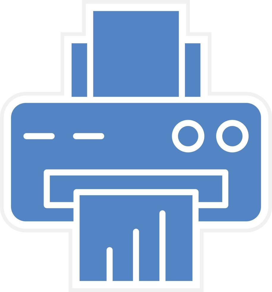 conception d'icône de vecteur d'imprimante