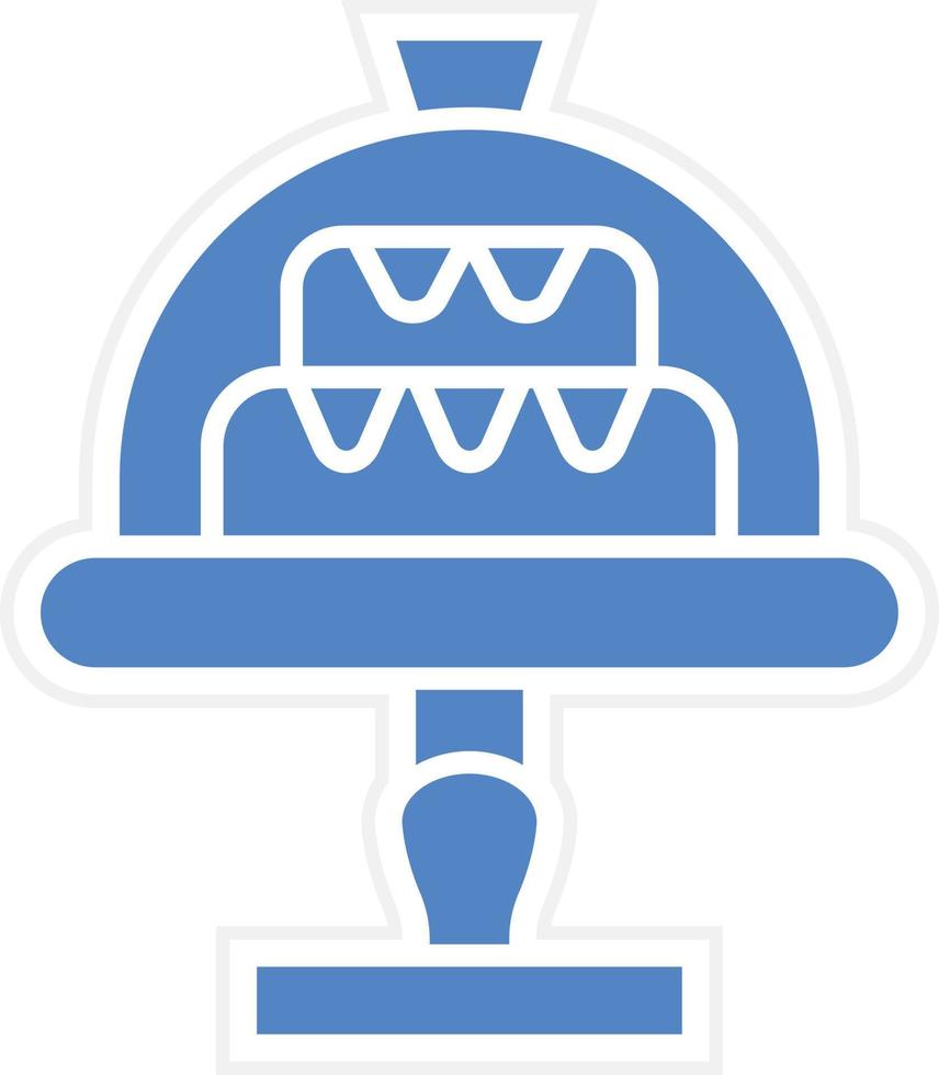 gâteau dôme vecteur icône conception