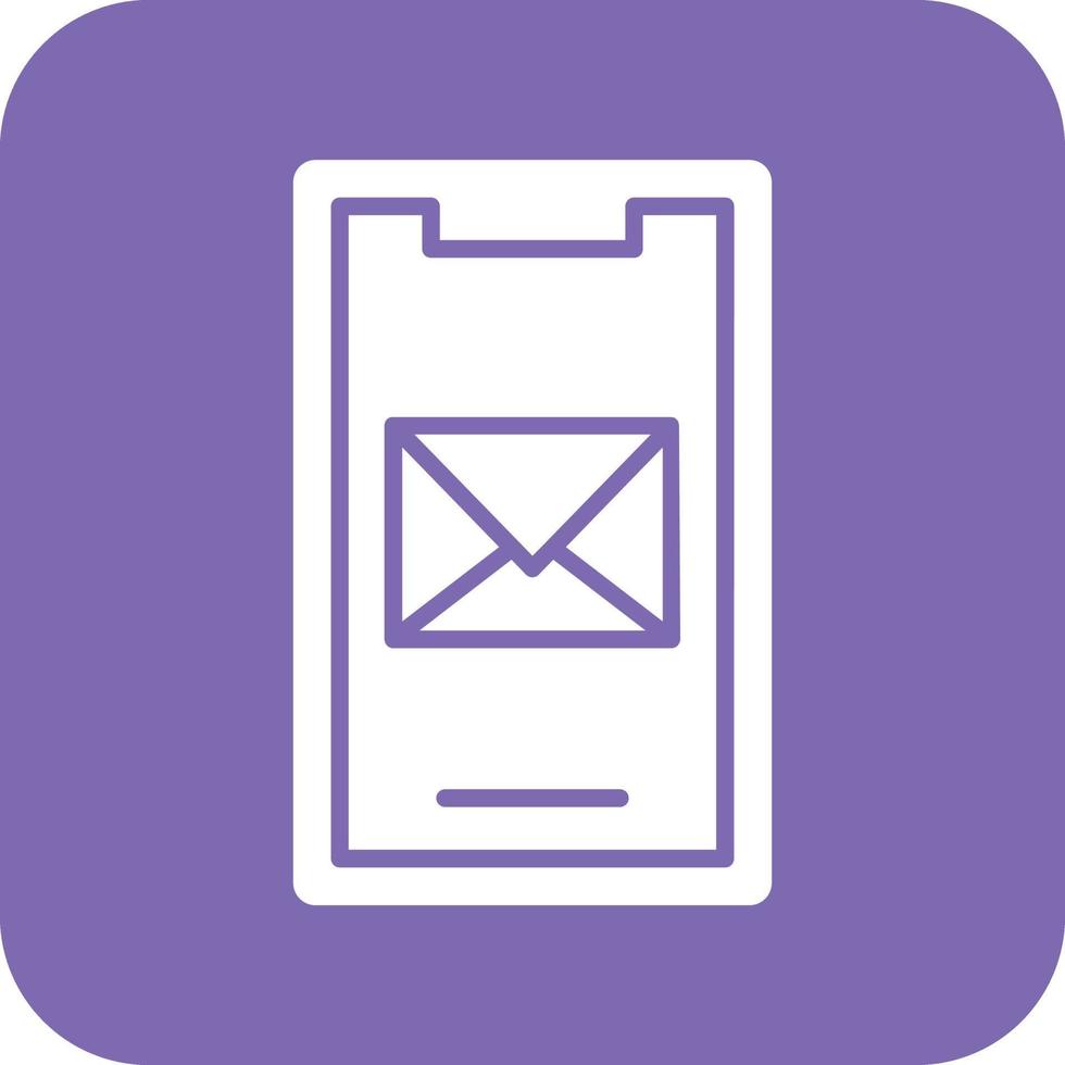 mobile courrier vecteur icône conception
