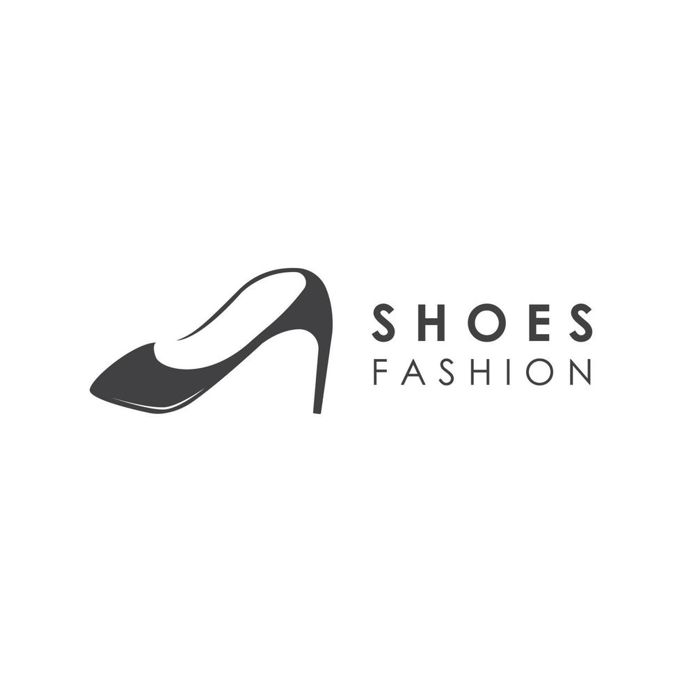 aux femmes des chaussures avec haute talons logo modèle vecteur