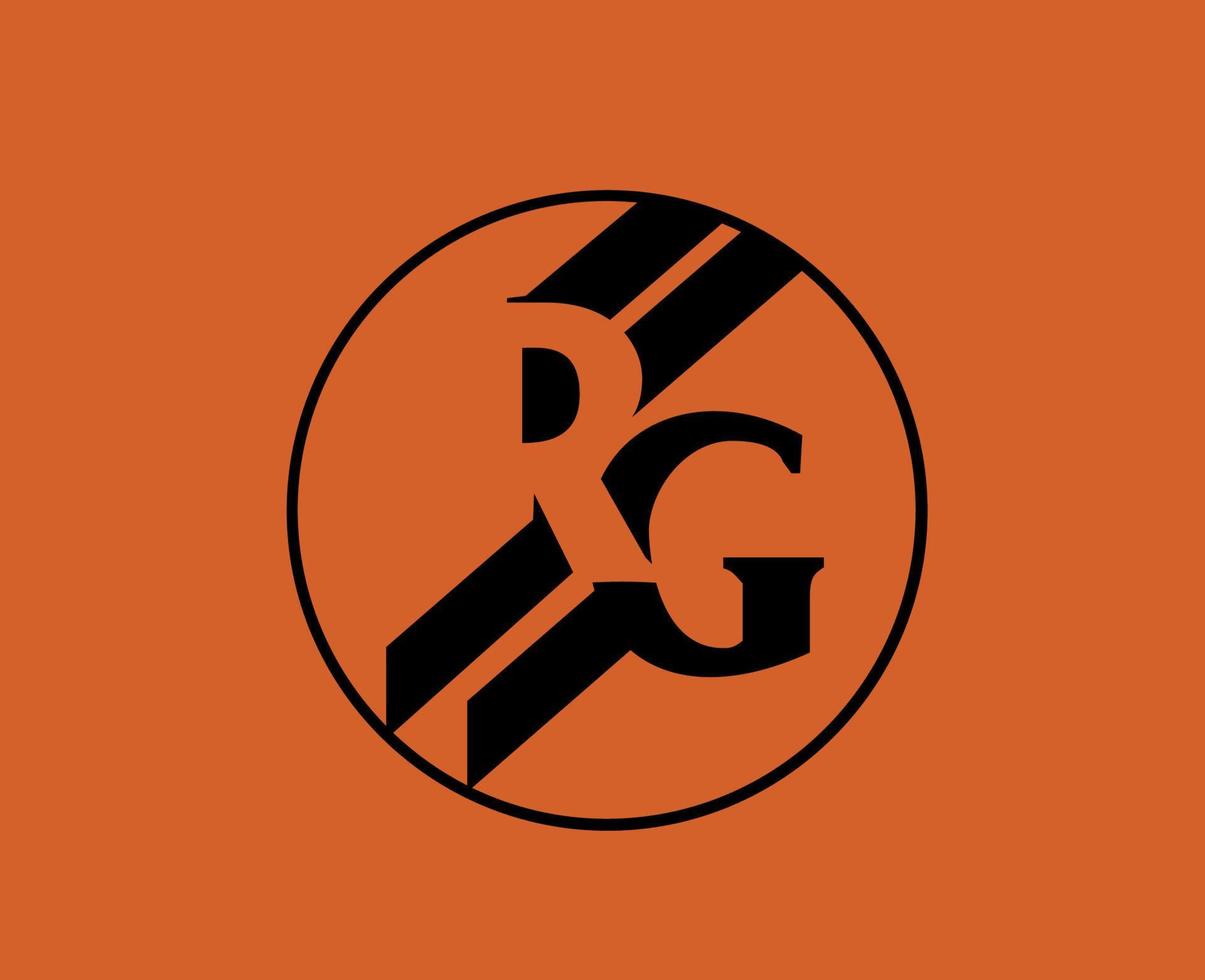 Roland garros logo noir français ouvert tennis tournoi champion symbole conception vecteur abstrait illustration avec Orange Contexte