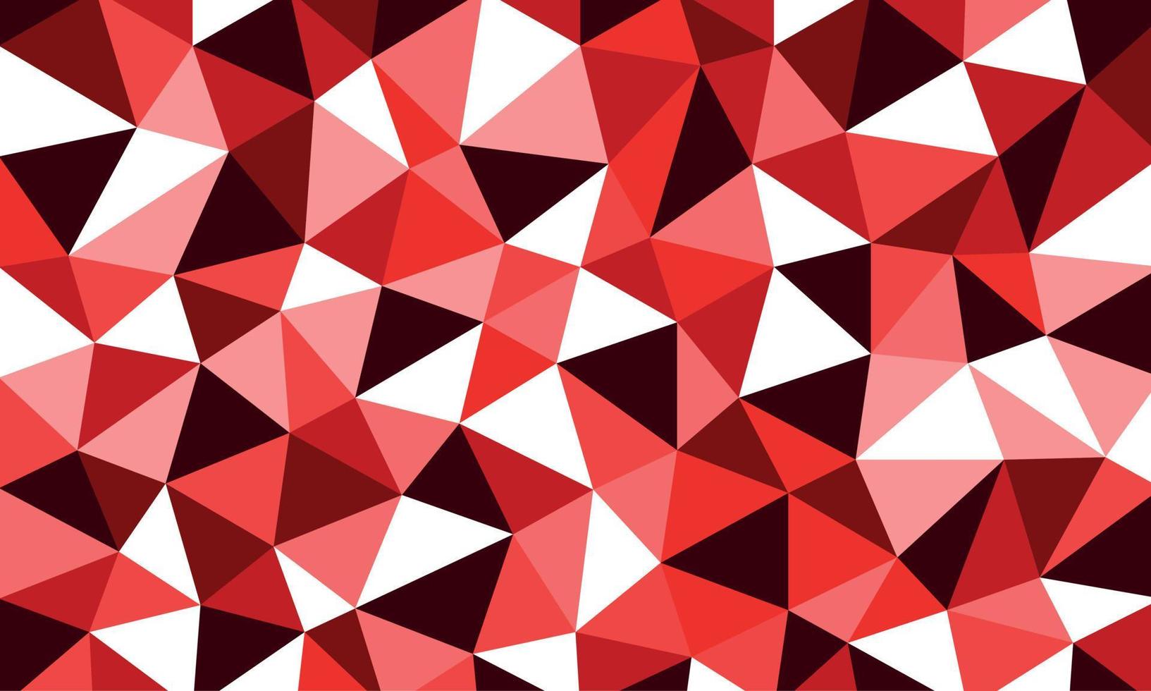 faible poly triangulaire polygonal style géométrique irrégulier abstrait multi Couleur mosaïque Contexte vecteur illustration dans différent nuances de rouge