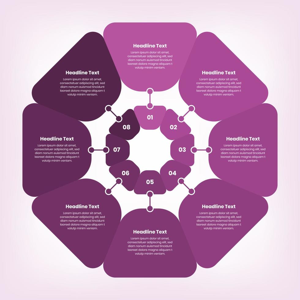 infographie Les données présentation et Aperçu modèle vecteur