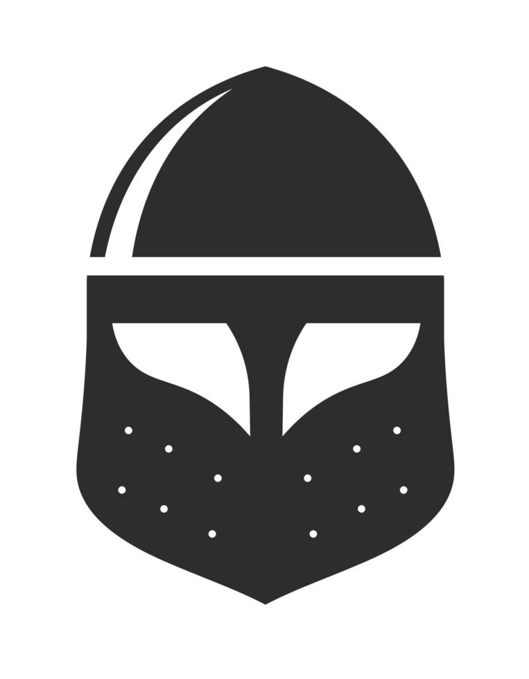 casque de Chevalier ou médiéval guerriers, vecteur