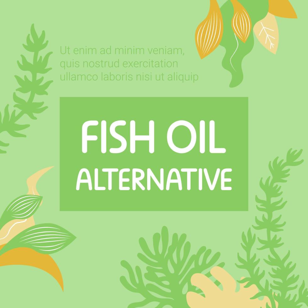 poisson pétrole alternative, savoureux Ingrédients pour régime vecteur