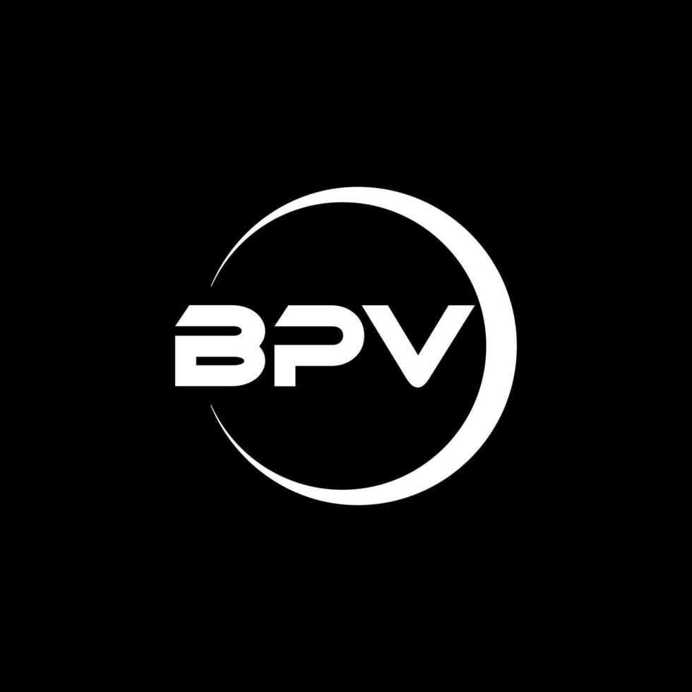 bpv lettre logo conception dans illustration. vecteur logo, calligraphie dessins pour logo, affiche, invitation, etc.