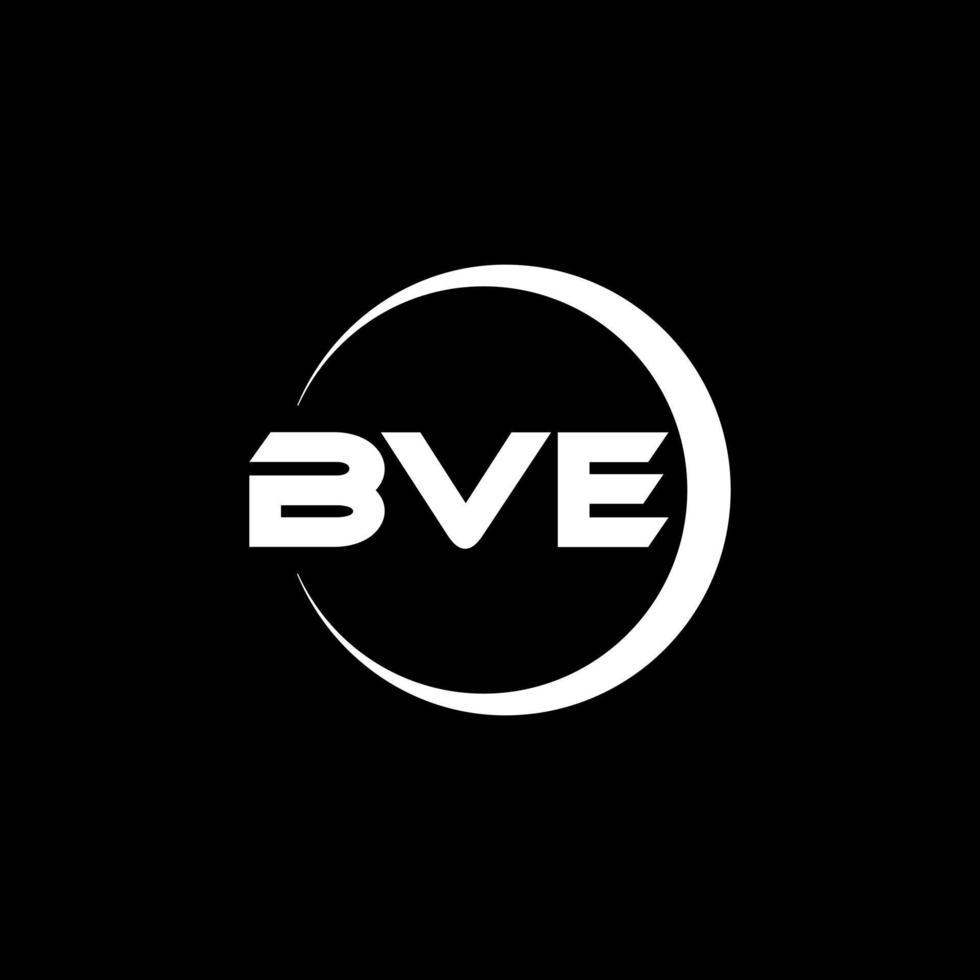 bve lettre logo conception dans illustration. vecteur logo, calligraphie dessins pour logo, affiche, invitation, etc.