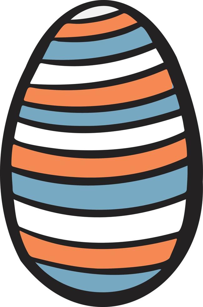 vecteur mignonne des œufs symbole pour Pâques et dessin animé