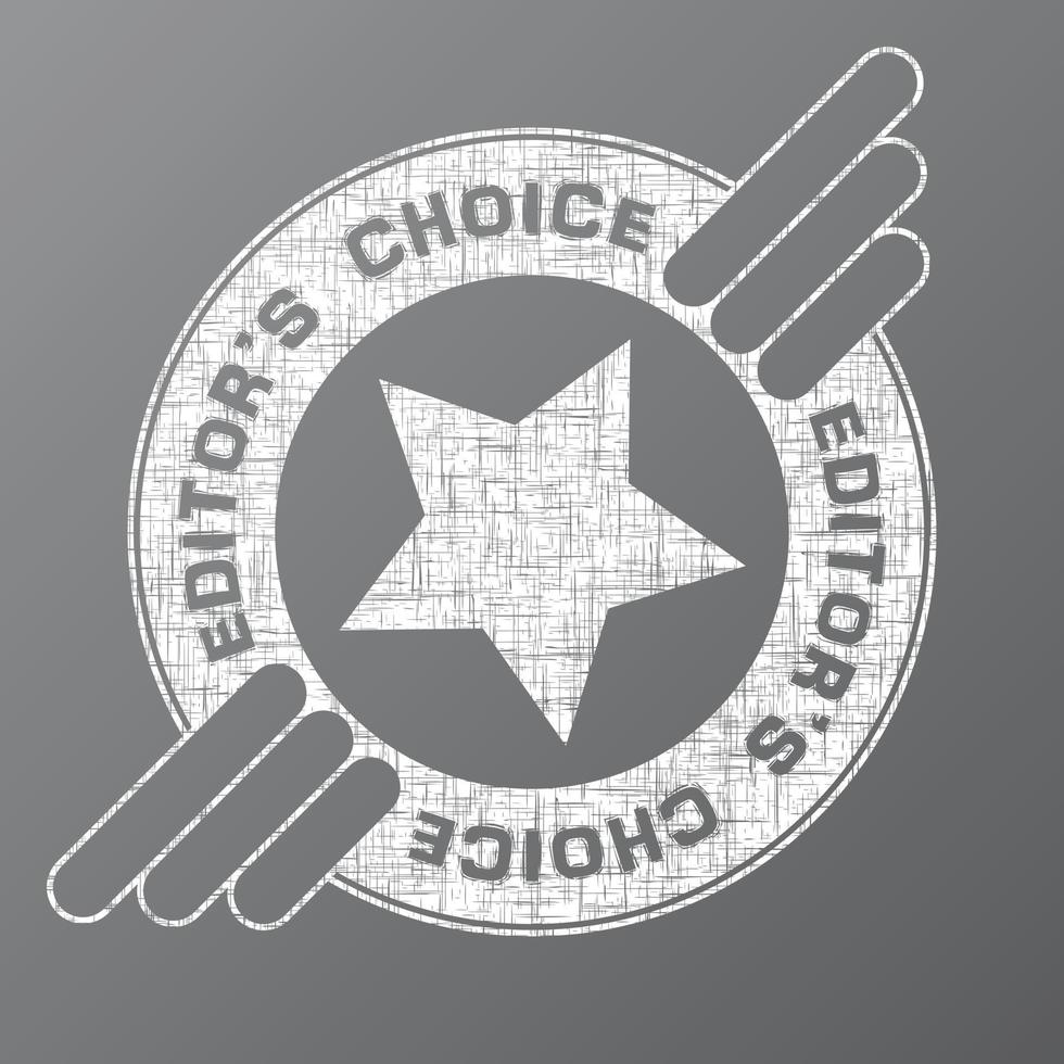 vecteur image de une badge avec texte de l'éditeur choix