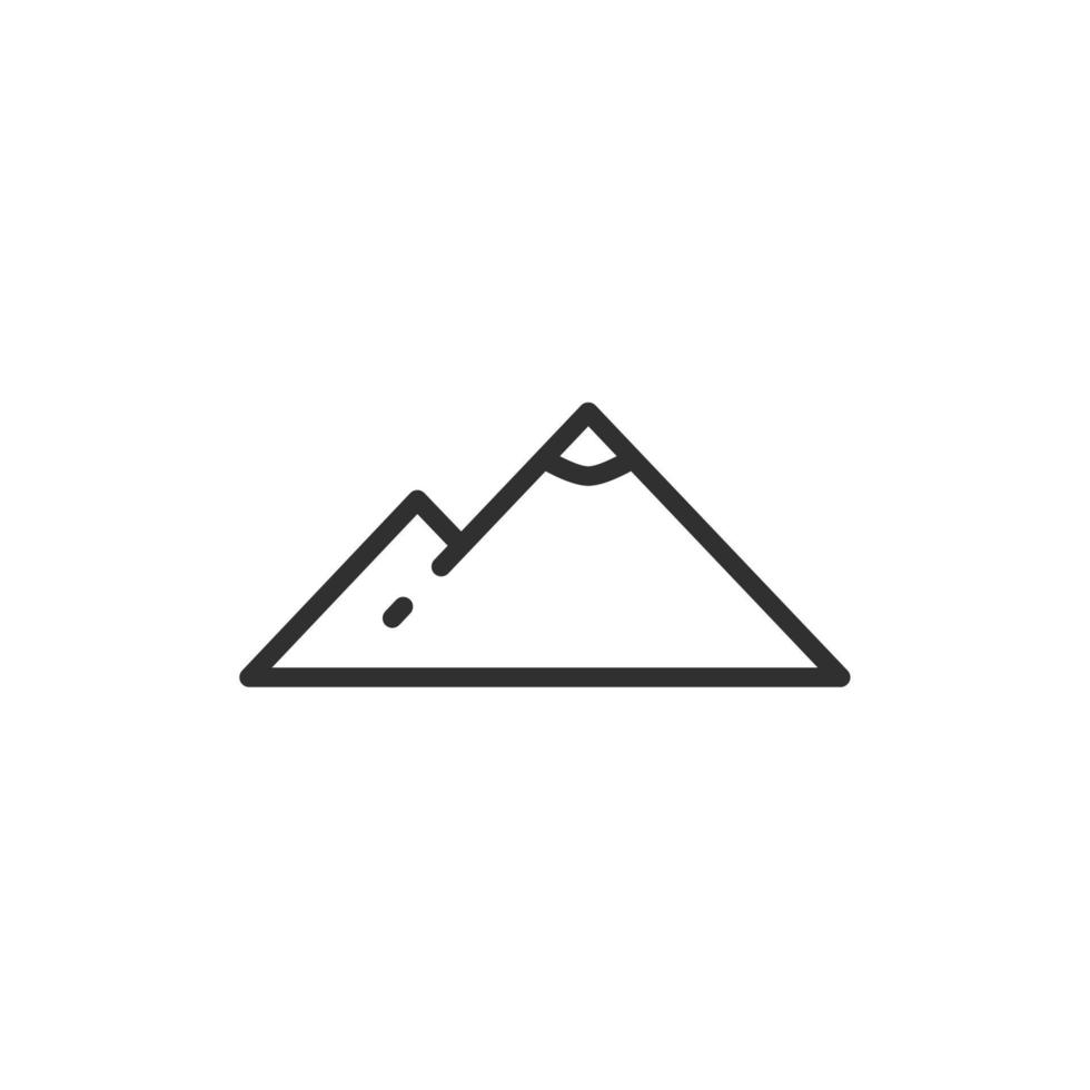 Montagne icône, isolé Montagne signe icône, vecteur illustration