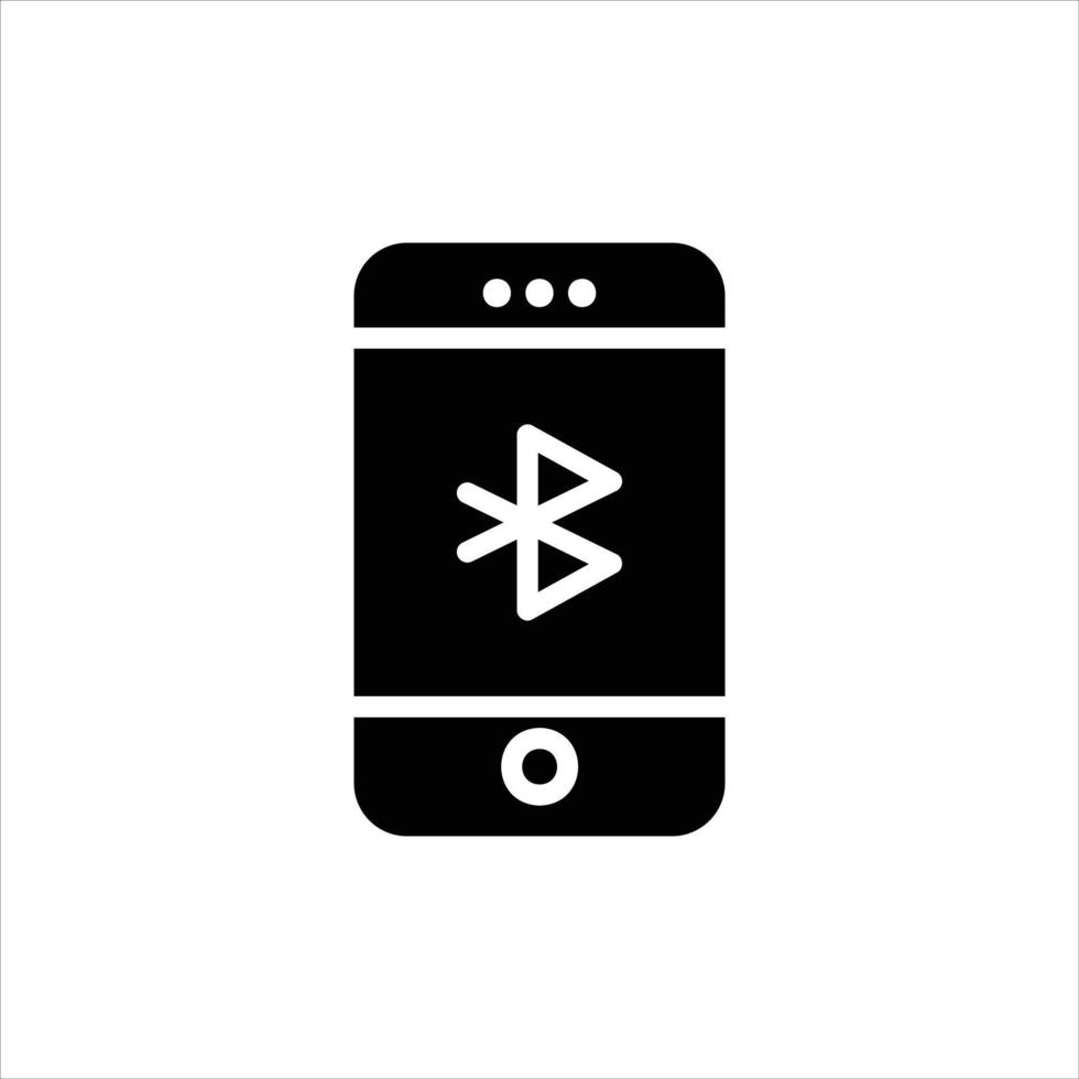 Bluetooth icône avec isolé vektor et transparent Contexte vecteur