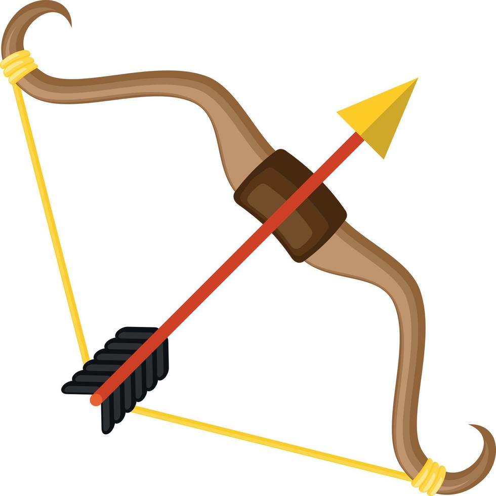 vecteur illustration de arc et La Flèche