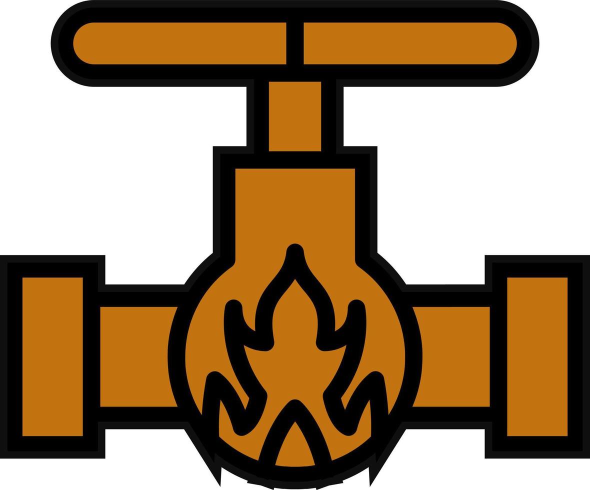 conception d'icône de vecteur de gaz