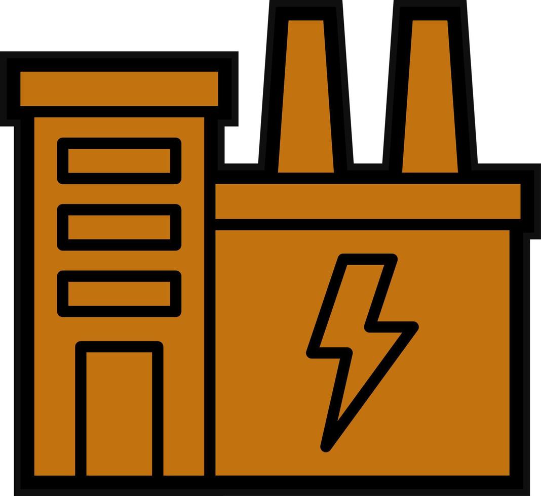 électrique usine vecteur icône conception