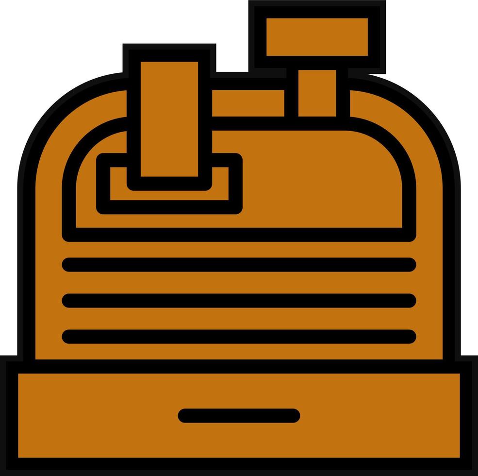 conception d'icône de vecteur de caissier machine