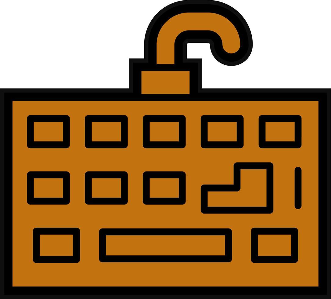 conception d'icône de vecteur de clavier