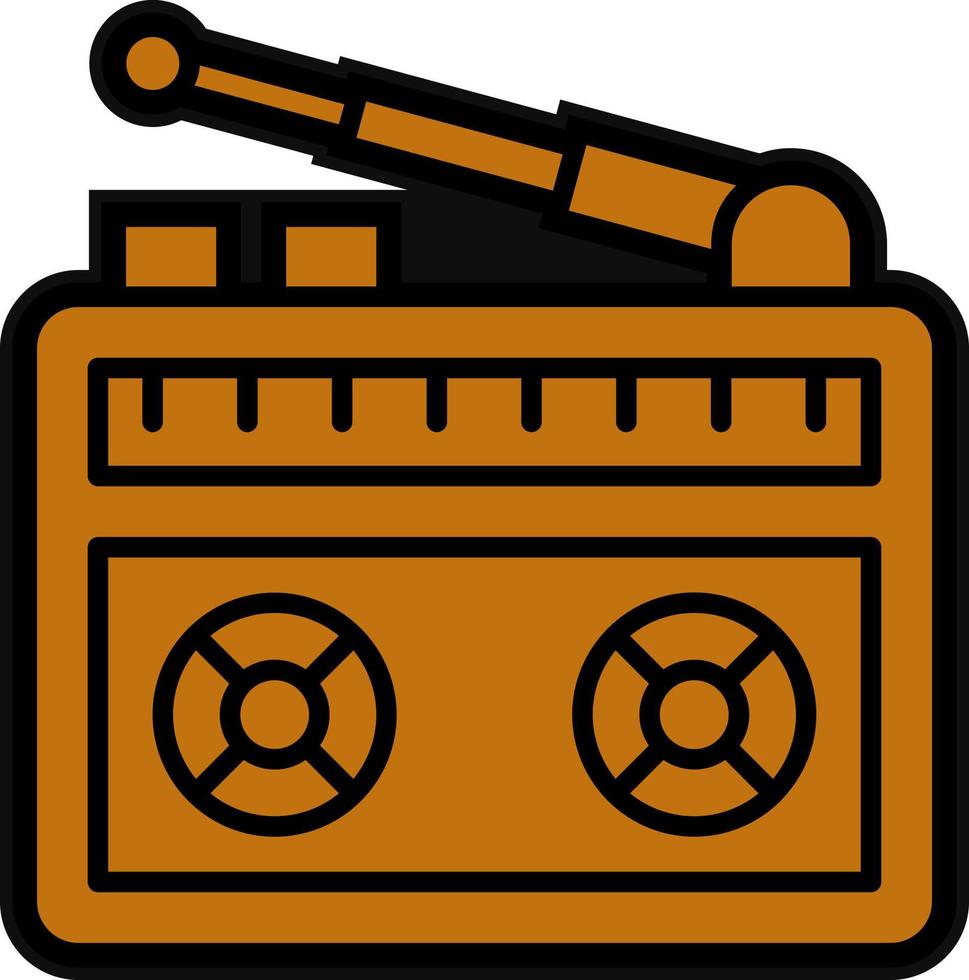 conception d'icône de vecteur de radio