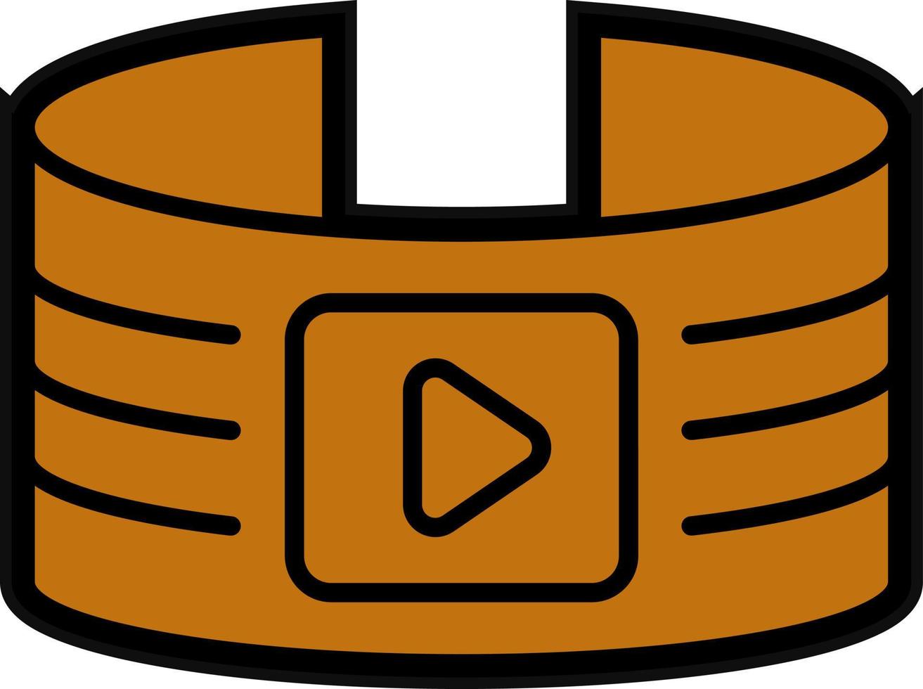 conception d'icône de vecteur de lecteur vidéo