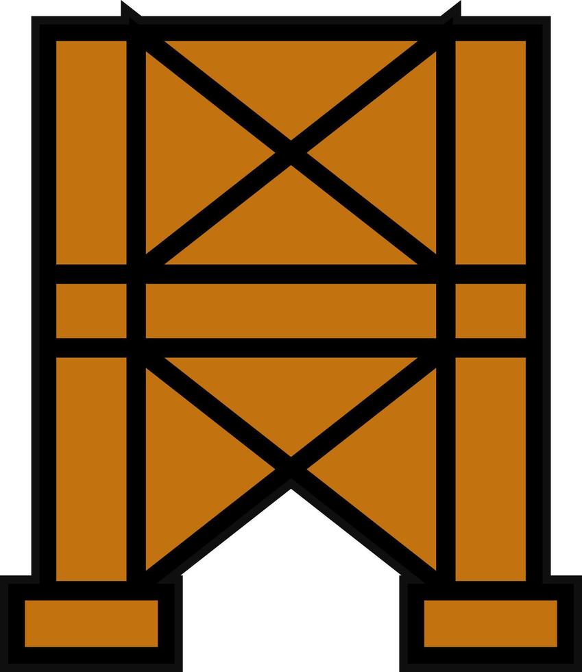 conception d'icône vectorielle d'échafaudage vecteur