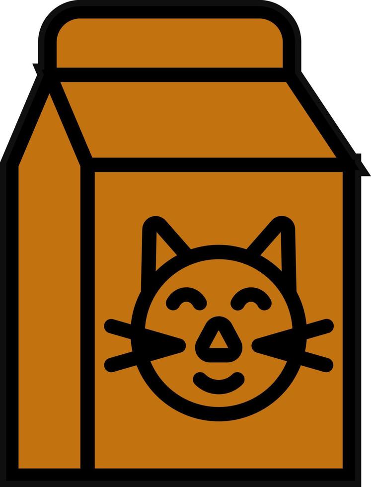chat nourriture vecteur icône conception