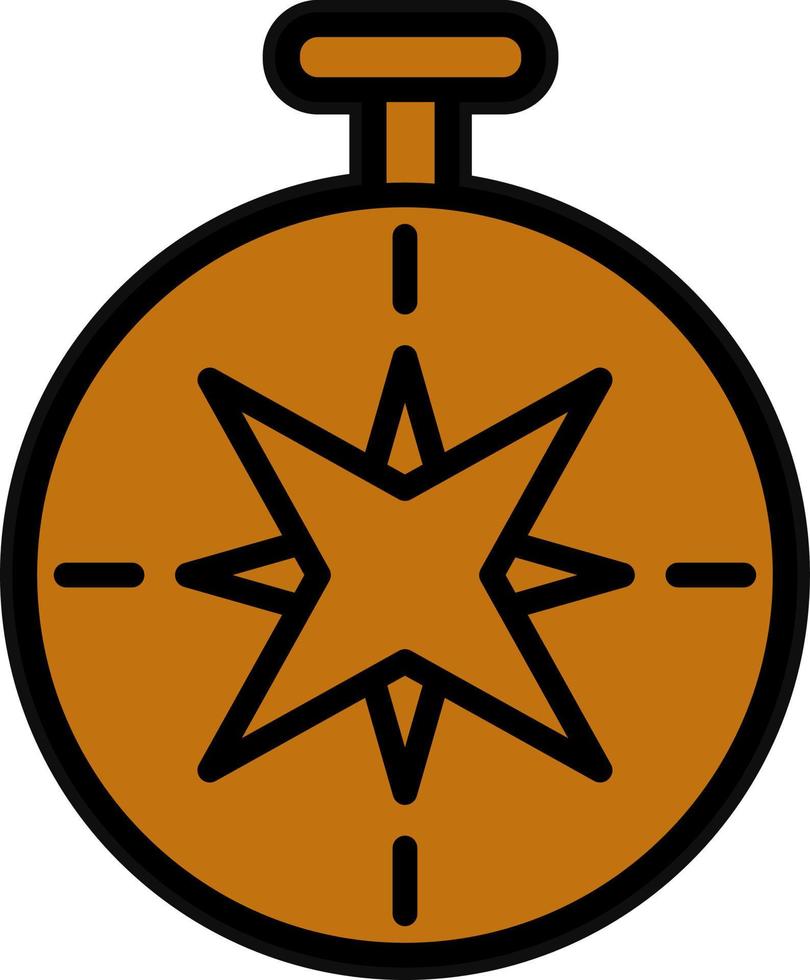 conception d'icône de vecteur de boussole