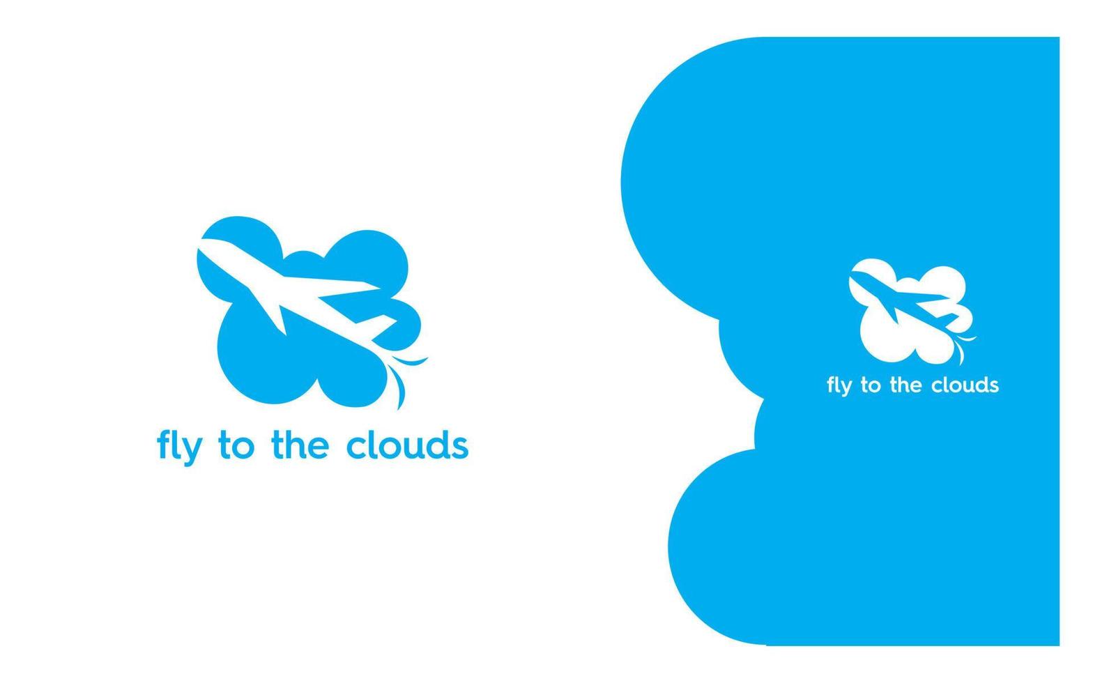 mouche nuage intelligent logo vecteur