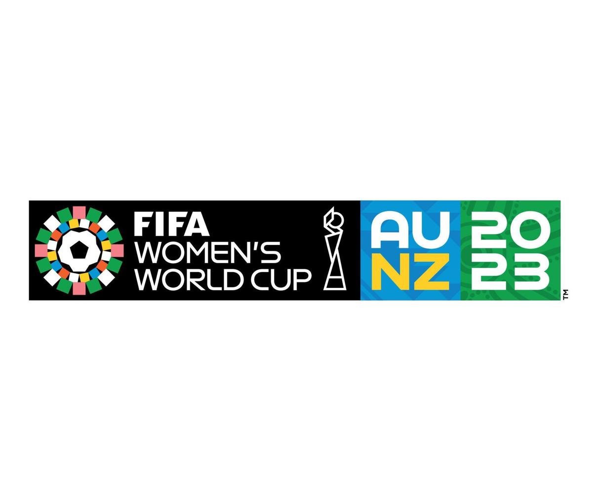 fifa aux femmes monde tasse Australie Nouveau zélande 2023 officiel logo symbole conception vecteur abstrait illustration