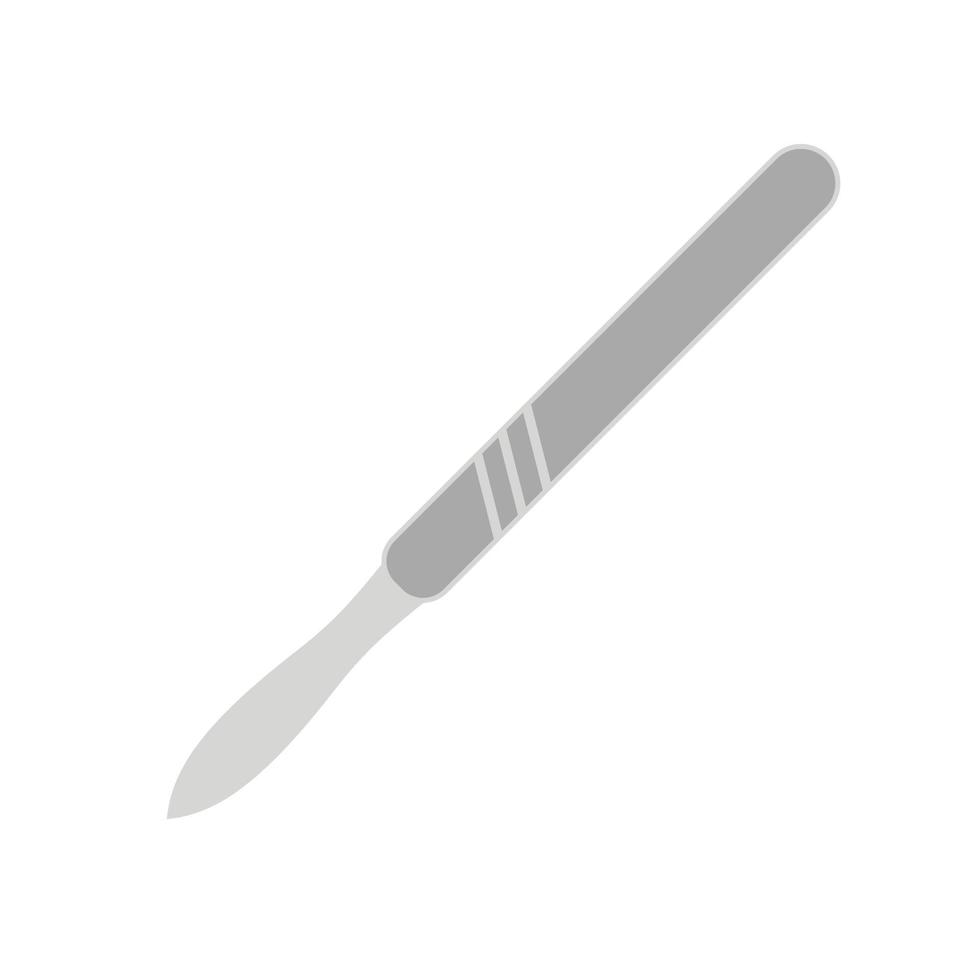 icône de scalpel médical. illustration de signe de couteau de chirurgie hospitalière vecteur