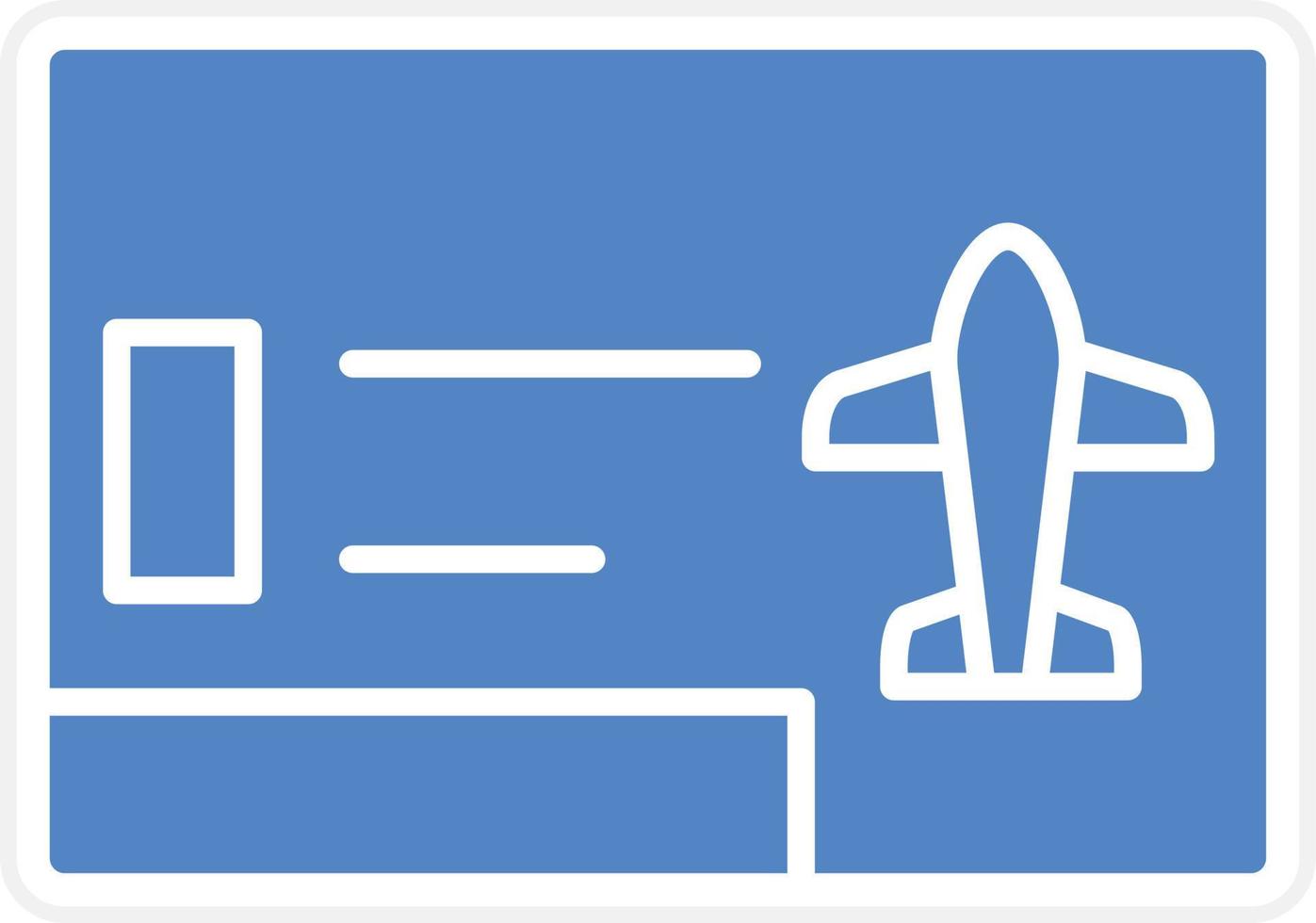 conception d'icône de vecteur de billet d'avion