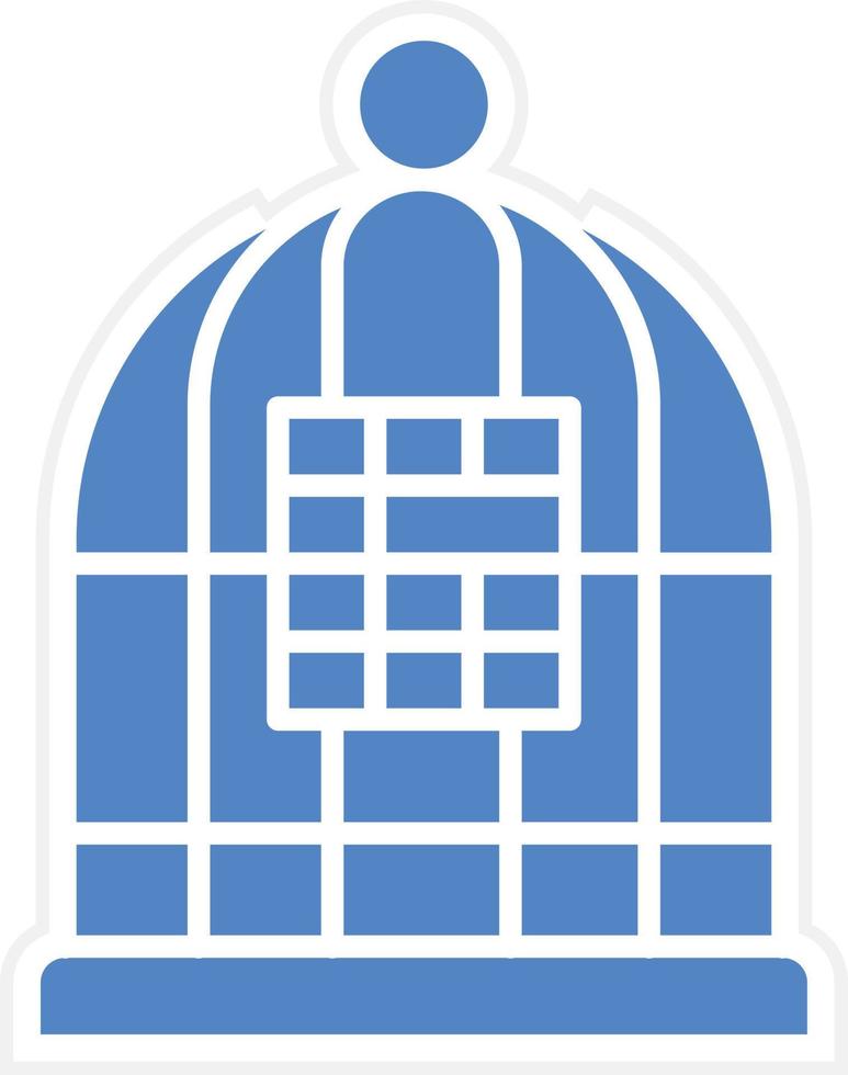 conception d'icône de vecteur de cage à oiseaux